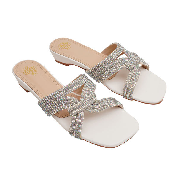 starlet BFL-0030 WHITE WOMEN SLIPPER