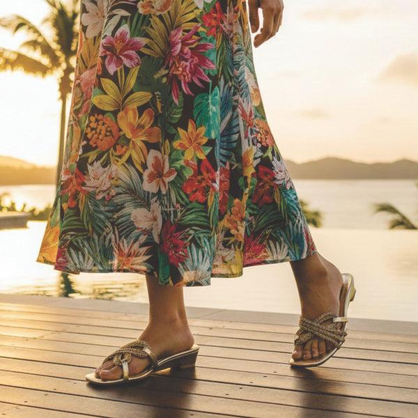 starlet BFL-0031 GOLDEN WOMEN SLIPPER