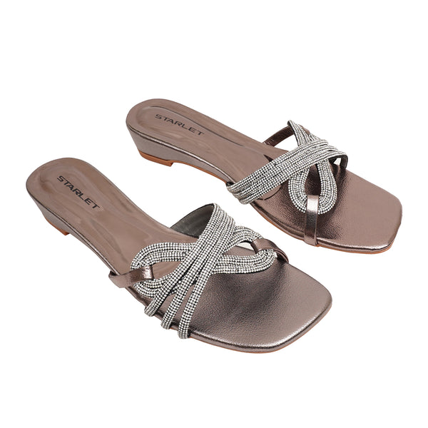 starlet BFL-0031 GREY WOMEN SLIPPER