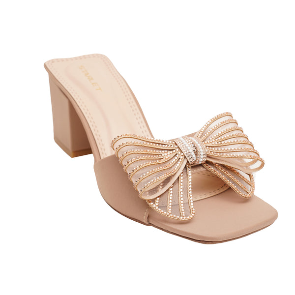 Starlet BFL-0036 BEIGE WOMEN HEELS
