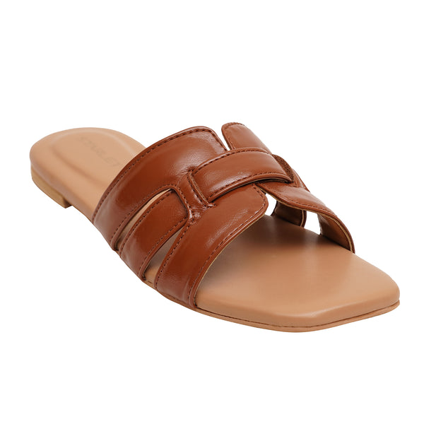 Starlet BRL-0002 BROWN WOMEN FLATS