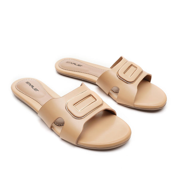 starlet BUBBLE-051 BEIGE WOMEN FLATS