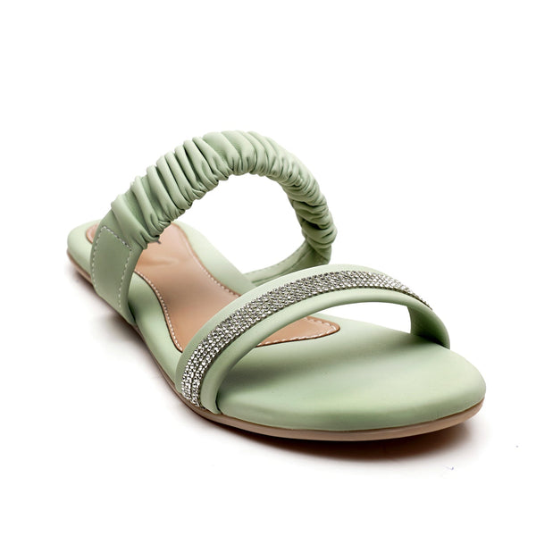 Starlet BUBBLE-054 GREEN WOMEN FLATS