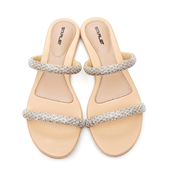 starlet BUBBLE-055 BEIGE WOMEN FLATS