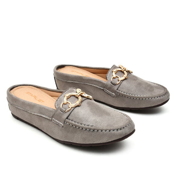 Starlet DML0005 GREY WOMEN MOCCASINS
