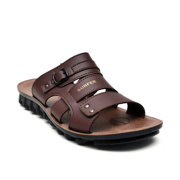 Starlet DT-015 BROWN MEN SLIPPER