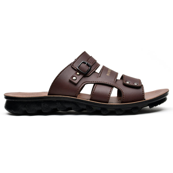 starlet DT-015 BROWN MEN SLIPPER