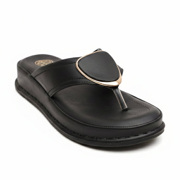 Starlet FCL-0080 BLACK WOMEN SLIPPER