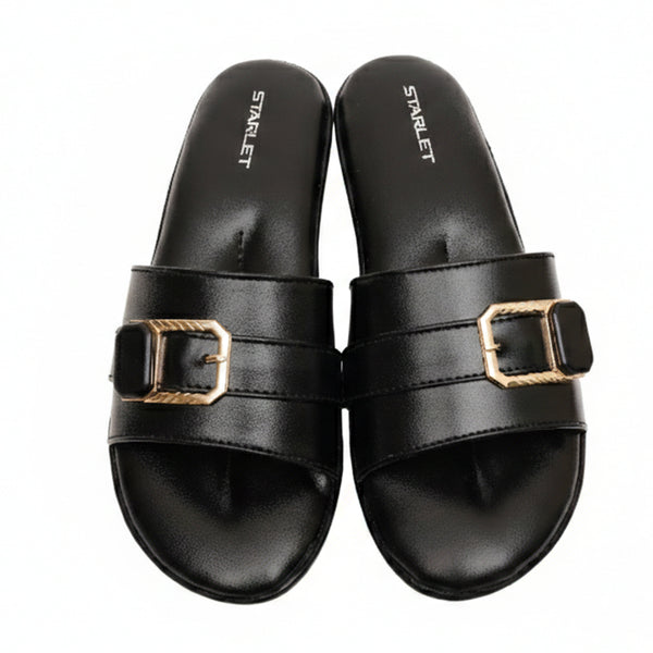 Starlet FCL-0082 BLACK WOMEN SLIPPER