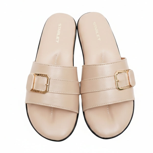 Starlet FCL-0082 CREAM WOMEN SLIPPER