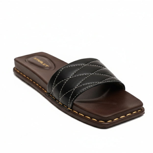Starlet GFL-0016 BLACK WOMEN SLIPPER