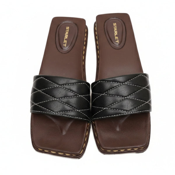 Starlet GFL-0016 BLACK WOMEN SLIPPER