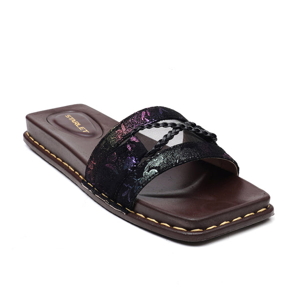 starlet GFL-0017 BLACK WOMEN FLATS