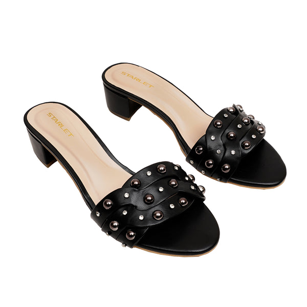 starlet GFL-0020 BLACK WOMEN HEELS