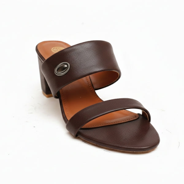 Starlet HAL-0003 BROWN WOMEN HEELS