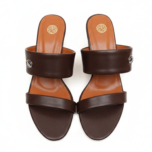 Starlet HAL-0003 BROWN WOMEN HEELS