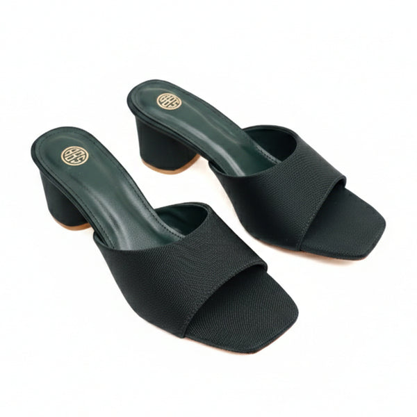 starlet HAL-0004 GREEN WOMEN HEELS