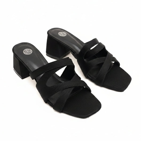 starlet HAL-0008 BLACK WOMEN HEELS