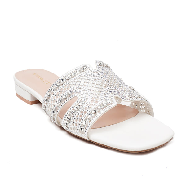 Starlet HNL-0010 WHITE WOMEN FLATS
