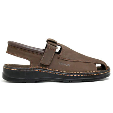 Starlet LEATHER SANDAL - 4001 EXPRSSO MEN SANDAL