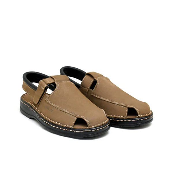 Starlet LEATHER SANDAL - 4001 FAWN MEN SANDAL