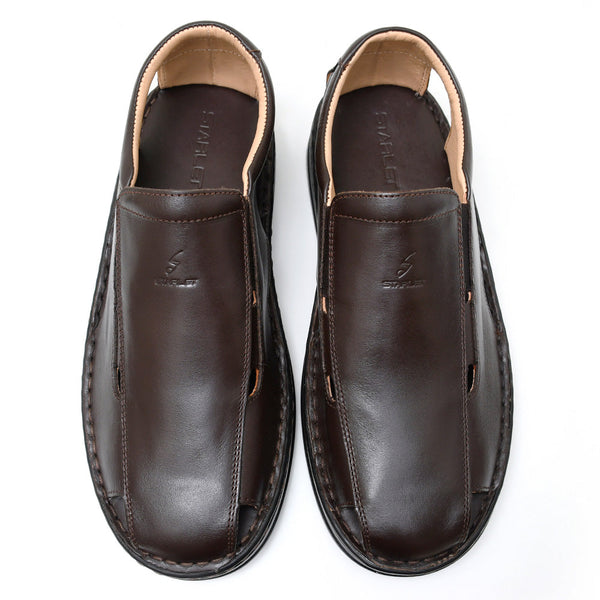 Starlet LEATHER SANDAL - 4007 BROWN MEN SANDAL