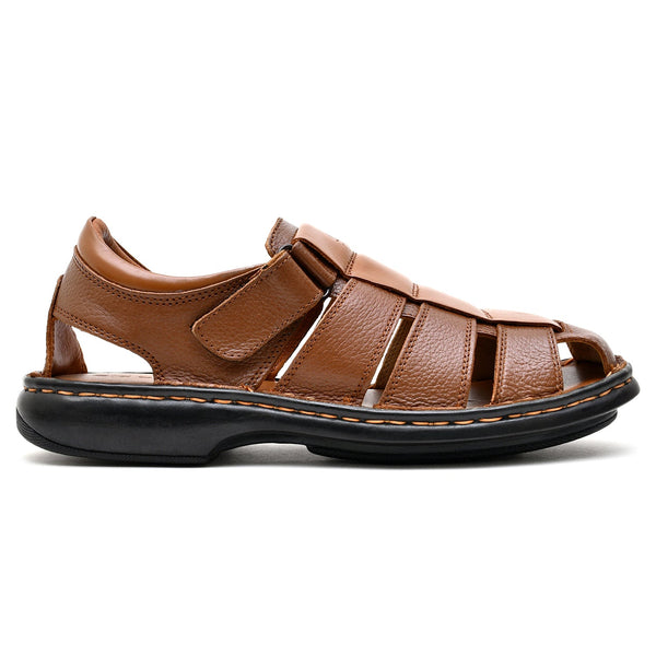 starlet LEATHER SANDAL - 5053 TAN MEN SANDAL