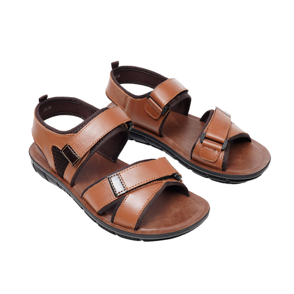 Starlet LEATHER SANDAL - AK-110 TAN MEN SANDAL