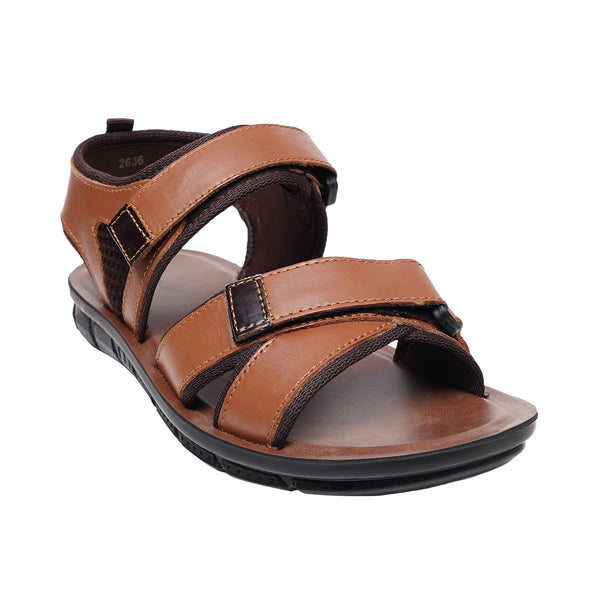 Starlet LEATHER SANDAL - AK-110 TAN MEN SANDAL