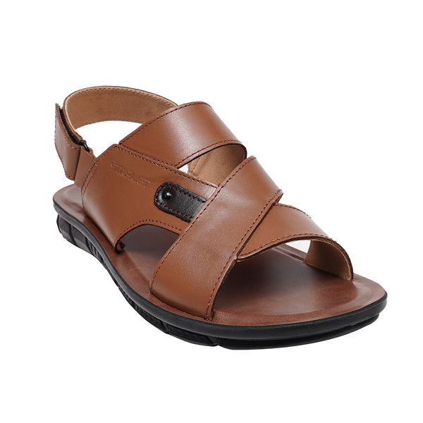 Starlet LEATHER SANDAL - AK-112 TAN MEN SANDAL