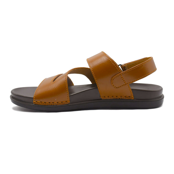 Starlet LEATHER SANDAL - AR-104 TAN MEN SANDAL