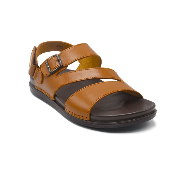 starlet LEATHER SANDAL - AR-104 TAN MEN SANDAL