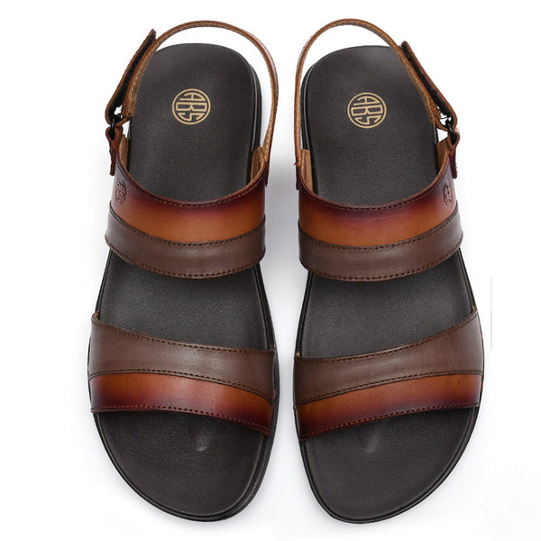 Starlet LEATHER SANDAL - CHM-101 TAN MEN SANDAL