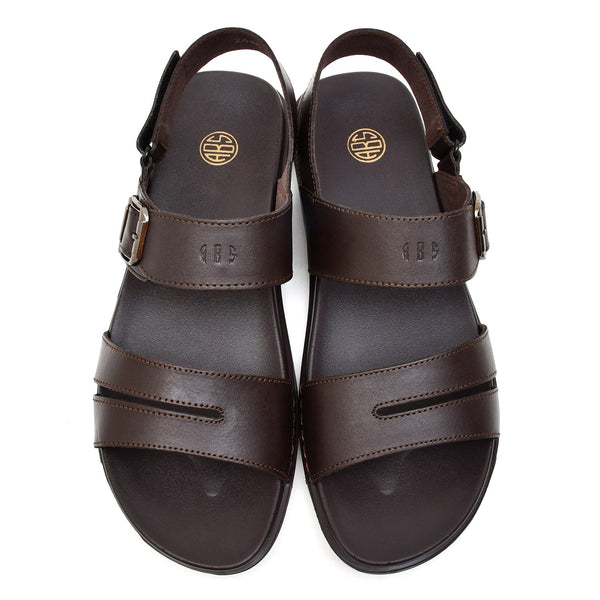 Starlet LEATHER SANDAL - CHM-102 BROWN MEN SANDAL