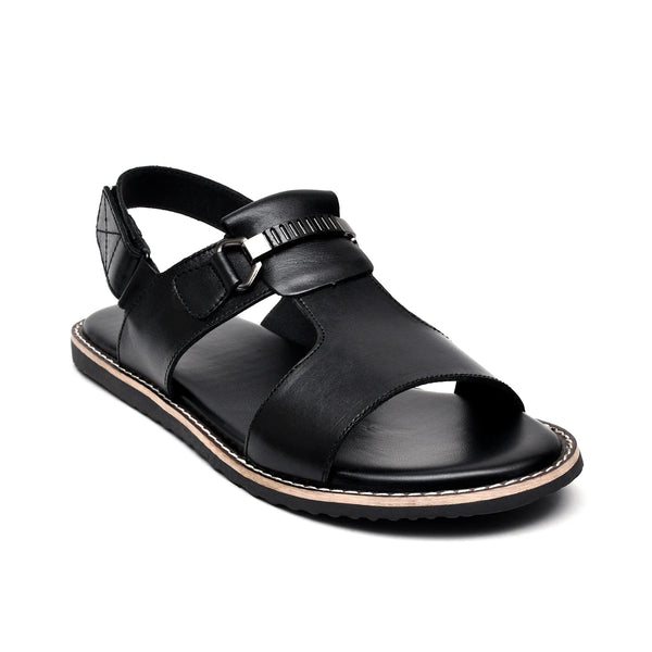 Starlet LEATHER SANDAL - GEOX-111 BLACK MEN SANDAL
