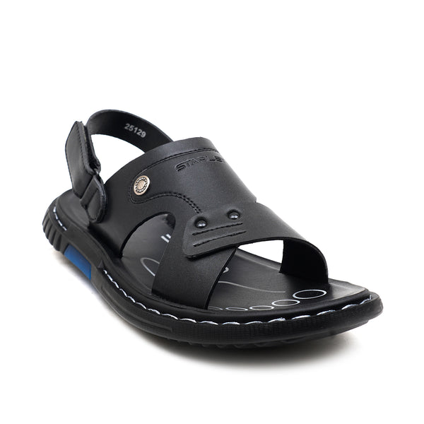 starlet LEATHER SANDAL - JRC-101 BLACK MEN SANDAL