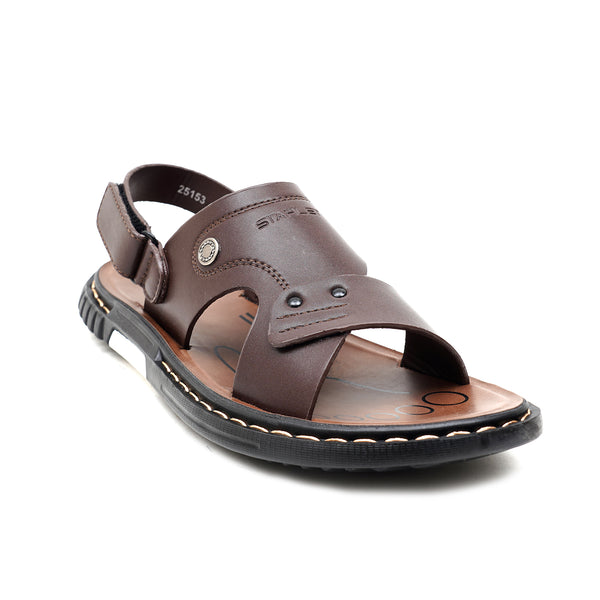 starlet LEATHER SANDAL - JRC-101 BROWN MEN SANDAL