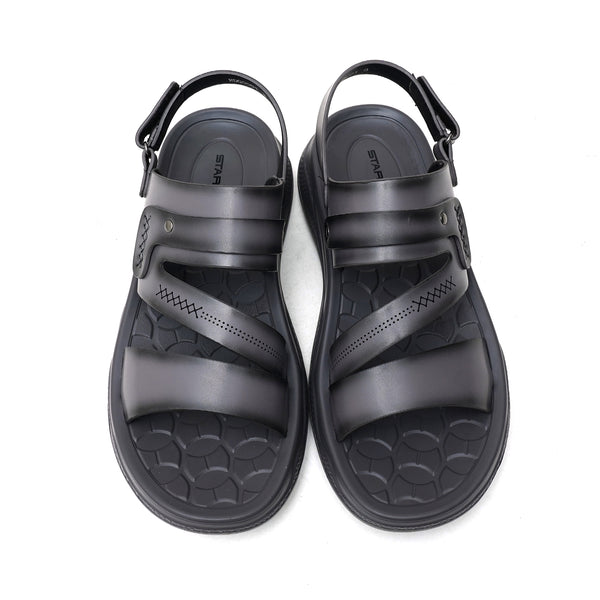 Starlet LEATHER SANDAL - RDG-101 GREY MEN SANDAL