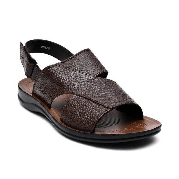 Starlet LEATHER SANDAL - RF-119 BROWN MEN SANDAL