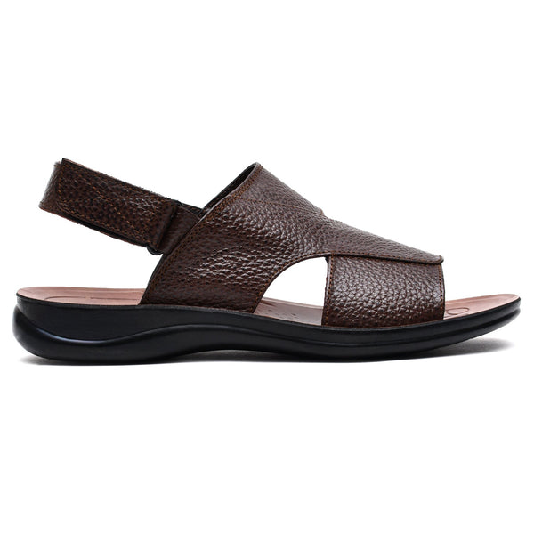 Starlet LEATHER SANDAL - RF-119 BROWN MEN SANDAL