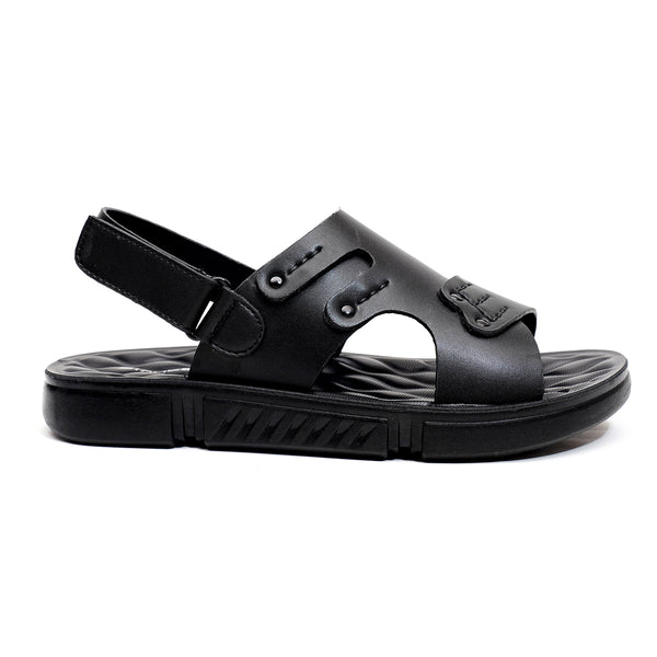 starlet LEATHER SANDAL - SPT-1221 BLACK MEN SANDAL
