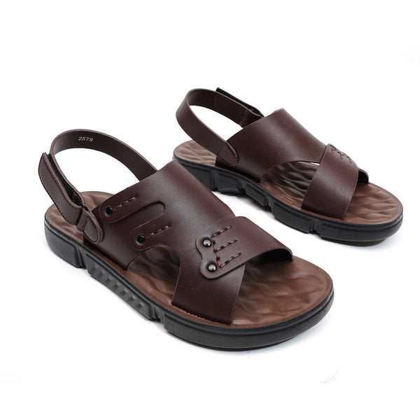 Starlet LEATHER SANDAL - SPT-1221 BROWN MEN SANDAL
