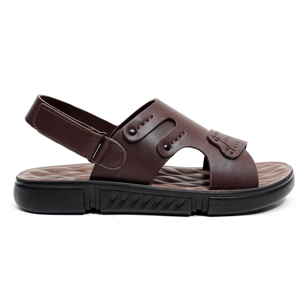 starlet LEATHER SANDAL - SPT-1221 BROWN MEN SANDAL