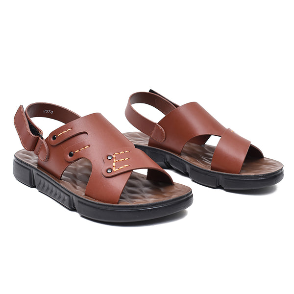 Starlet LEATHER SANDAL - SPT-1221 TAN MEN SANDAL