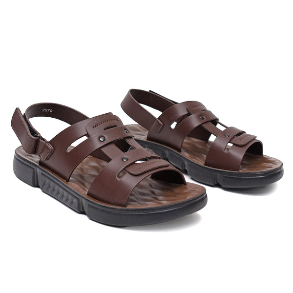 Starlet LEATHER SANDAL - SPT-1222 BROWN MEN SANDAL