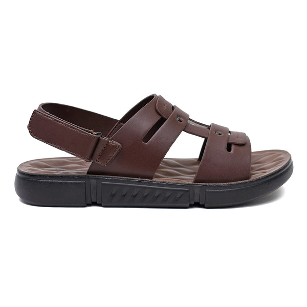 starlet LEATHER SANDAL - SPT-1222 BROWN MEN SANDAL