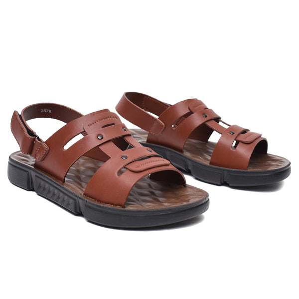 Starlet LEATHER SANDAL - SPT-1222 TAN MEN SANDAL