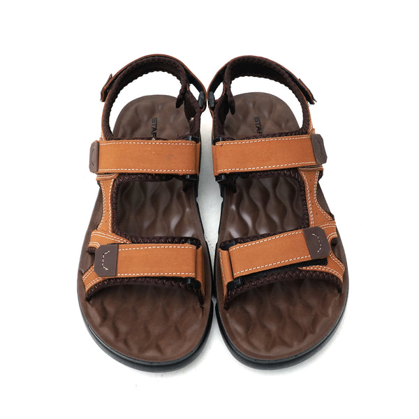 Starlet LEATHER SANDAL - SPT-1223 MUSTARD MEN SANDAL