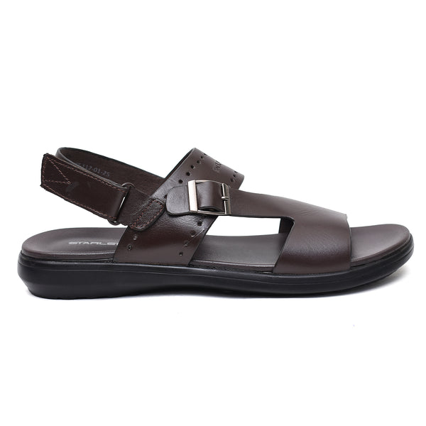 starlet LEATHER SANDAL - VCT-112 BROWN MEN SANDAL