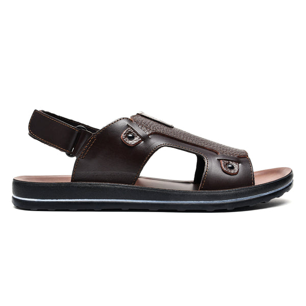 starlet LEATHER SANDAL -WA-1840 BROWN MEN SANDAL